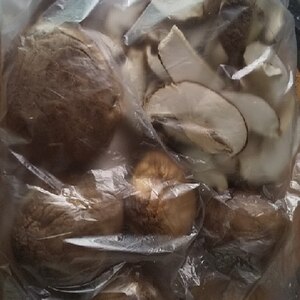 椎茸の冷凍保存の方法